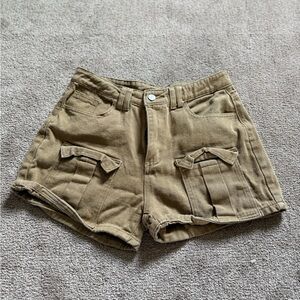 Stylish Tan Women's Shorts
